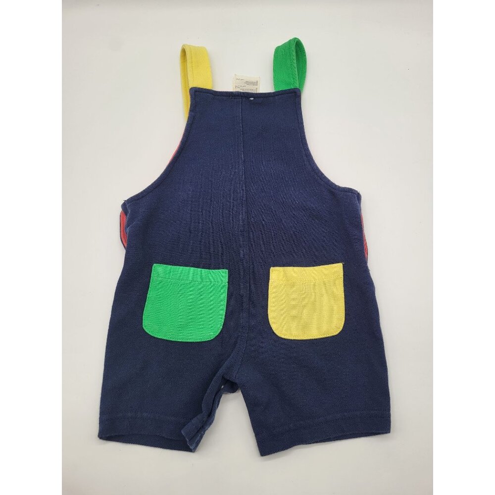 VTG FIRST IMPRESSIONS Baby 12M Primary Colors Romper One Piece Jumper Overalls - Picture 2 of 7